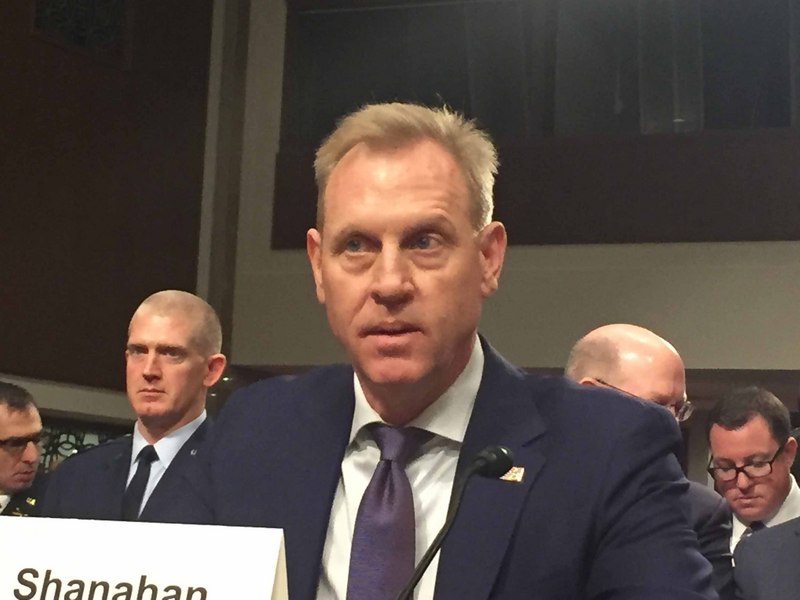 美國代理國防部長夏納翰日前對參議院軍事委員會，提出2020年國防預算草案並進行報告，他連說三次「中國」，以突顯中國是美國現階段最重大的國防威脅。(圖:中央社檔案照片)