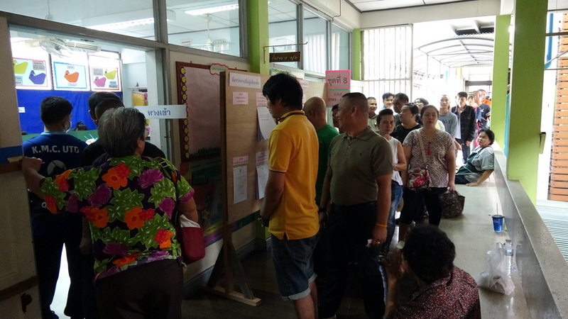 圖為泰國2019年的國會眾議院選舉。(中央社檔案照片)