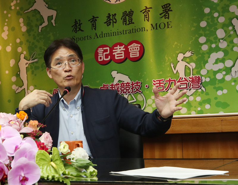 體育署長高俊雄。(圖:中央社檔案照片)