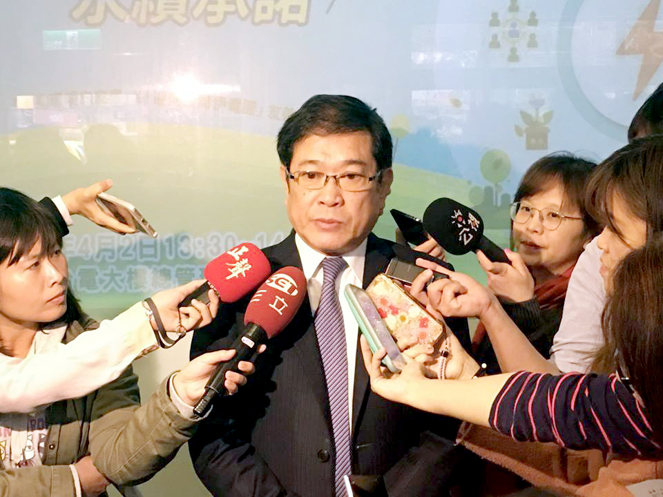 台電董事長楊偉甫。(謝佳興 攝)