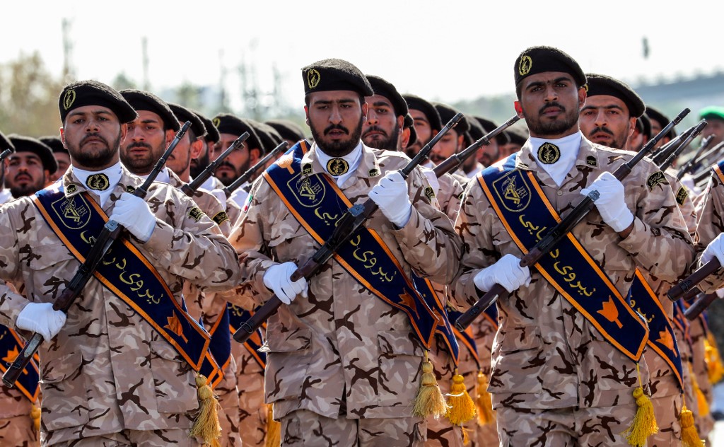 伊朗革命衛隊(Revolutionary Guards)。 (AFP/檔案照片)