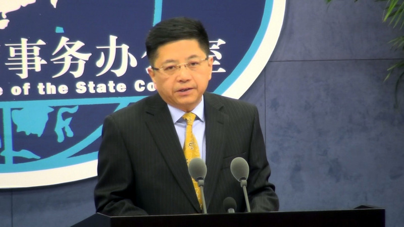 中國國台辦發言人馬曉光。(圖：中央社檔案照片)