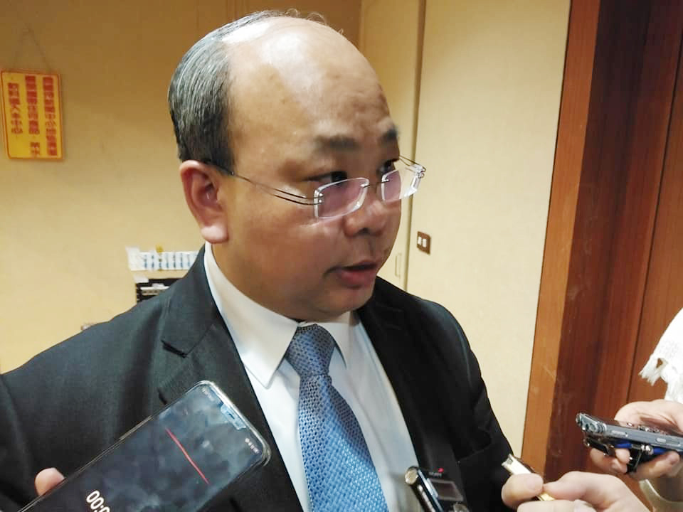 中選會代主委陳朝建。（王韋婷攝）