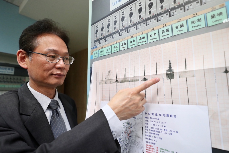 氣象局地震測報中心主任陳國昌。(圖:中央社檔案照片)