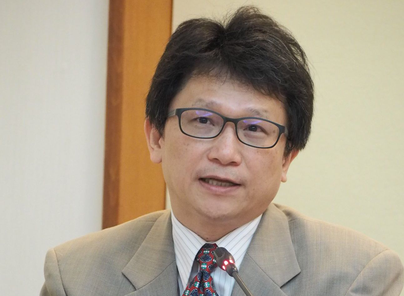 行政院資通安全處處長簡宏偉。(蕭照平攝)