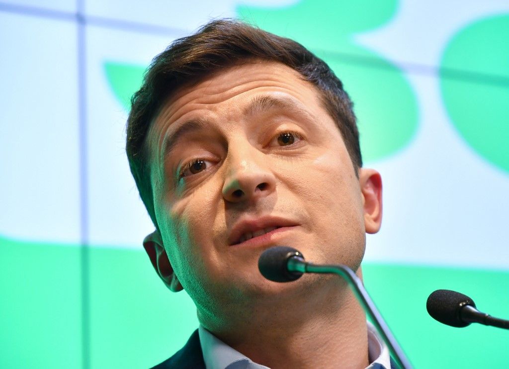 烏克蘭總統當選人澤倫斯基(Volodymyr Zelensky)。 (AFP)