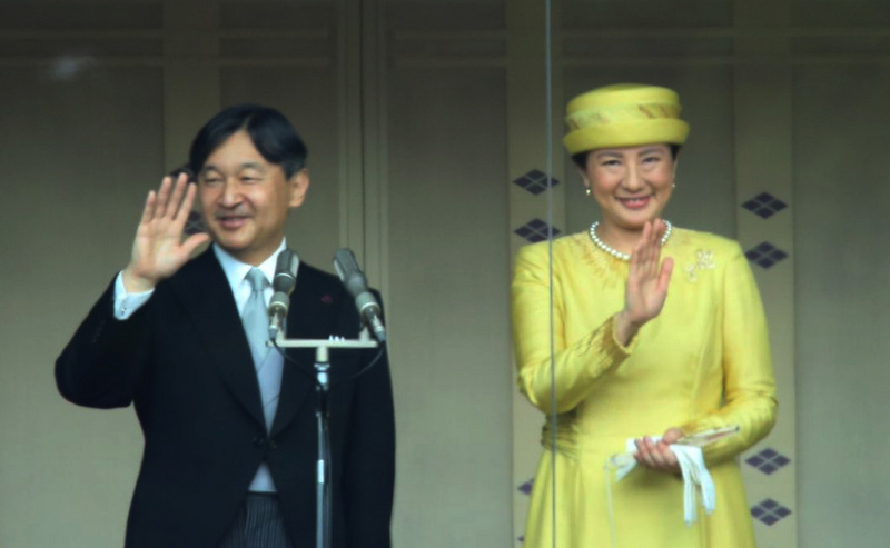 日皇德仁夫婦。(圖:中央社檔案照片)