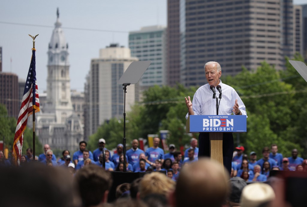 投入民主黨初選的美國前副總統拜登(Joe Biden)。 (檔案照片/AFP)
