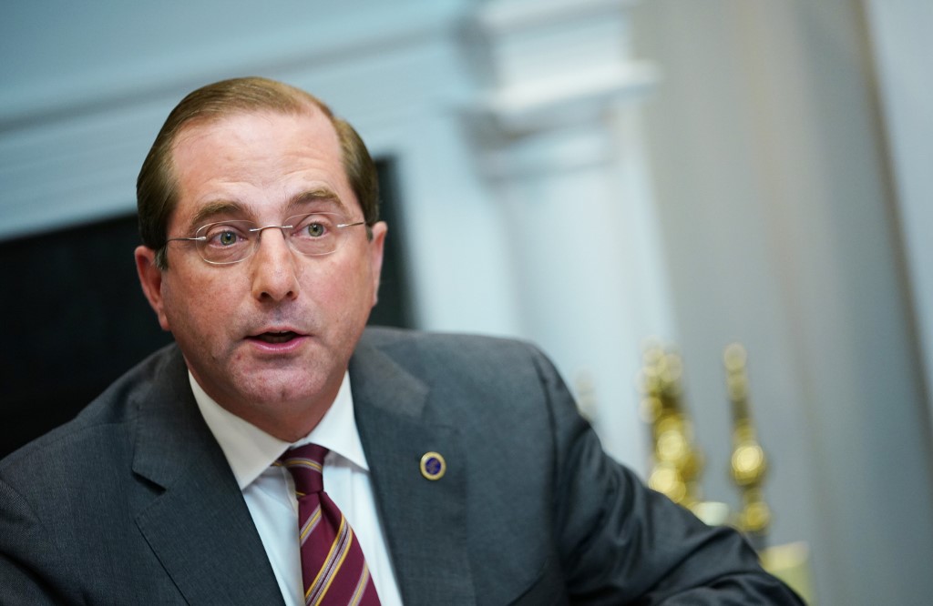 美國衛生及公共服務部長艾薩(Alex Azar) (AFP)