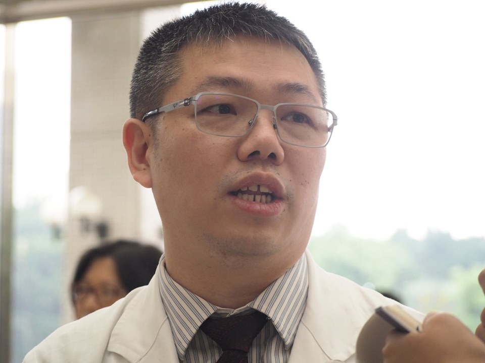 台北榮總醫院輸血醫學科主任劉峻宇。(蕭照平攝)