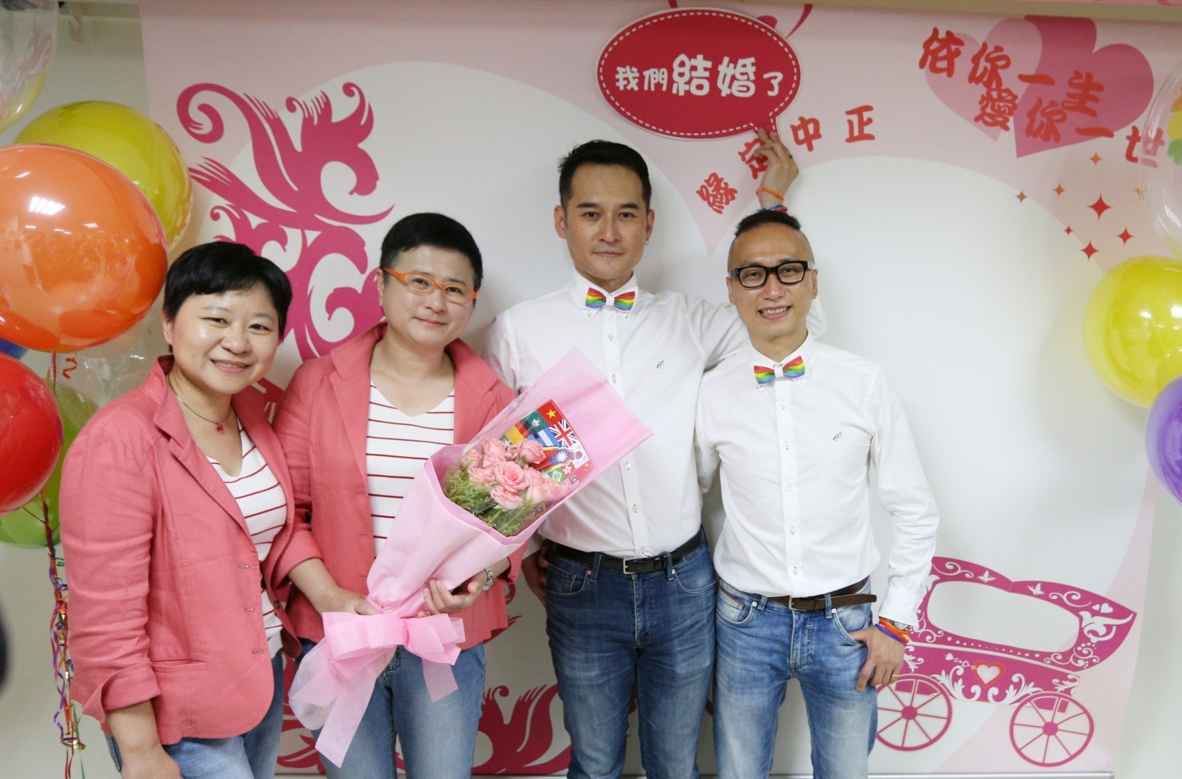 中國青年說，台灣同婚登記成為亞洲第一，鼓舞了中國的同志朋友。(伴侶盟提供)