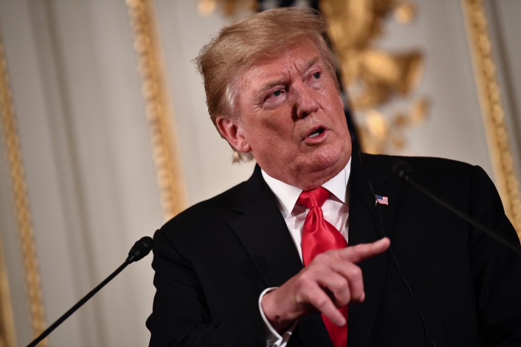 美國總統川普(Donald Trump)表示，無論唐寧街10號接下來的主人是誰，他可以和「任何人合作」。(檔案照片/AFP)