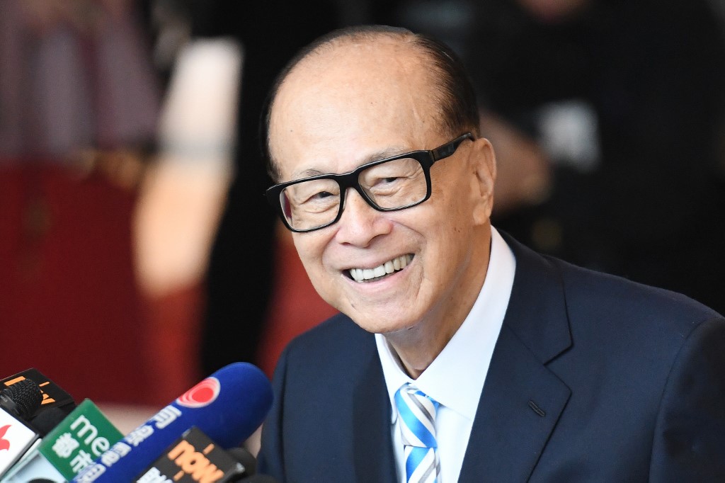 香港富豪李嘉誠。(AFP)