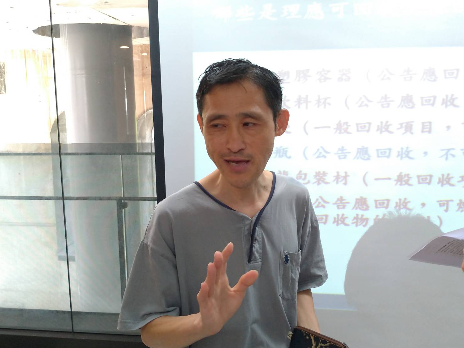 「看守台灣協會」祕書長謝和霖。(圖：陳林幸虹 攝)