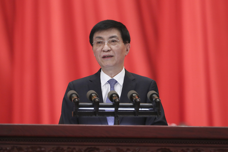 中共中央政治局常委、中共中央書記處書記王滬寧。（中新社資料照片）(圖：中央社)