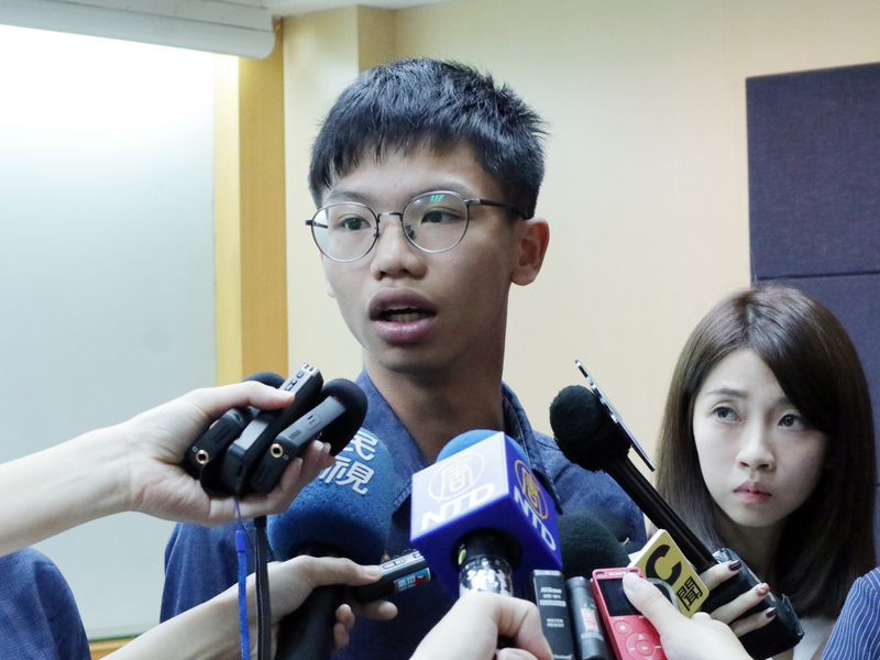 香港學生動源前召集人鍾翰林。 (圖:中央社)