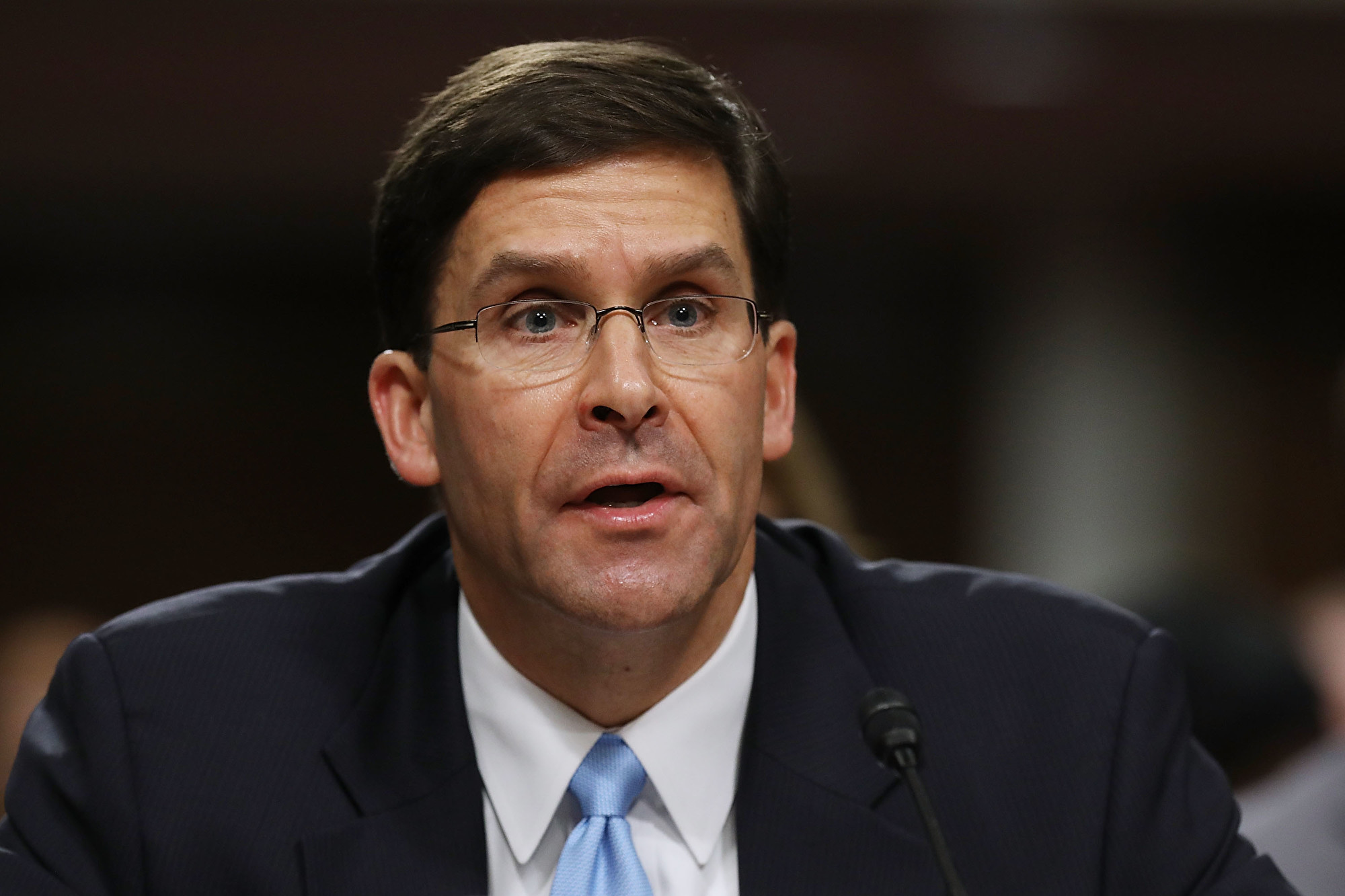 美國國防部長艾斯培(Mark Esper)6日表示，美國並未計劃撤軍伊拉克。(AFP)