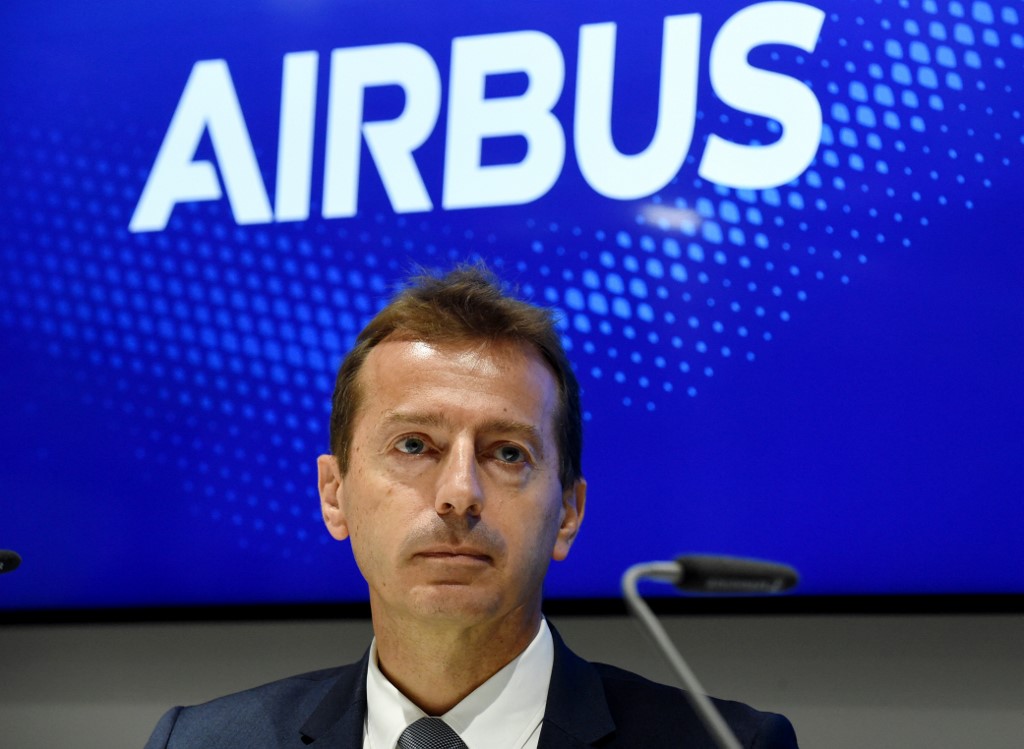 法國空中巴士公司(Airbus)執行長佛喜(Guillaume Faury)在21日刊出的巴黎人日報(Le Parisien)上表示，空中巴士的目標是要在2035年之前，讓第一架以氫氣為動力的飛機從事商務飛行。(AFP)