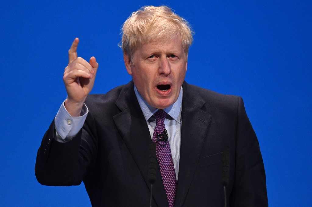 英國首相強生(Boris Johnson) (AFP/檔案照片)