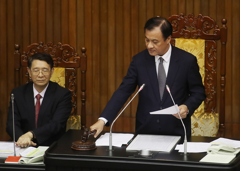 立法院會10日三讀通過監察院國家人權委員會組織法。(圖：中央社)