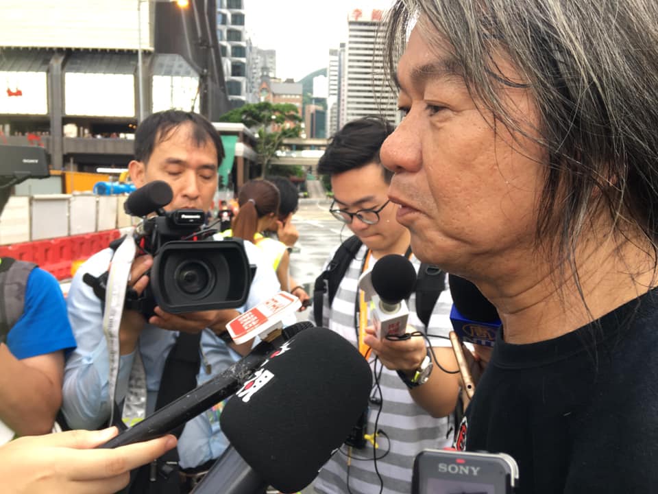 前香港立法會議員梁國雄「長毛」。(資料照片/詹婉如攝)