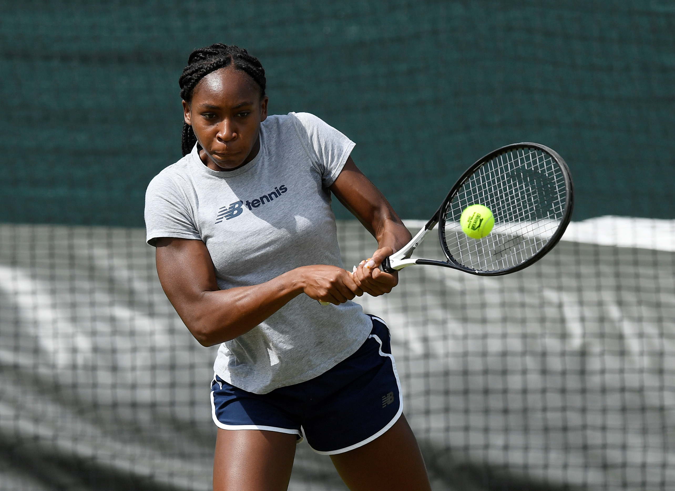 15歲的美國網球小將高夫(Cori Gauff) (路透社/達志影像)