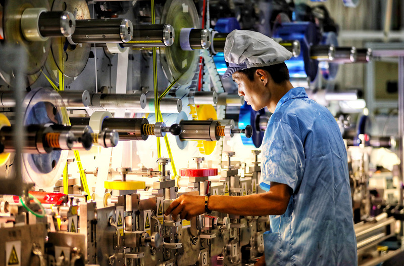 日經調查預測，中國今年第2季國內生產毛額(GDP)成長率5.1%。示意圖。(圖：中新社)