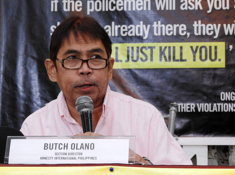 國際特赦組織菲律賓分部主任歐拉諾（Butch Olano）。(資料照片/CNA)