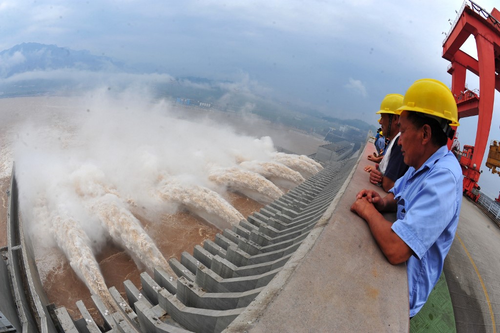中國三峽大壩。(AFP)