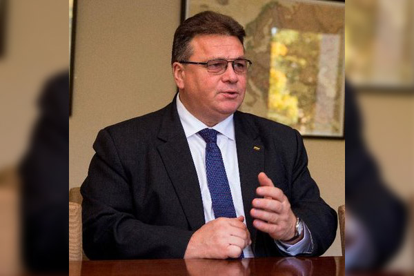 立陶宛外長林克維丘斯(Linas Linkevicius)。（翻攝自Linas Linkevicius推特）