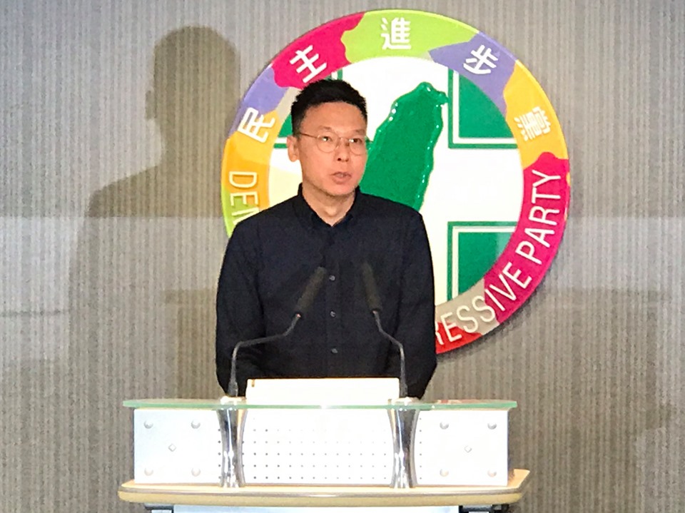 民進黨副秘書長林飛帆（劉玉秋攝）