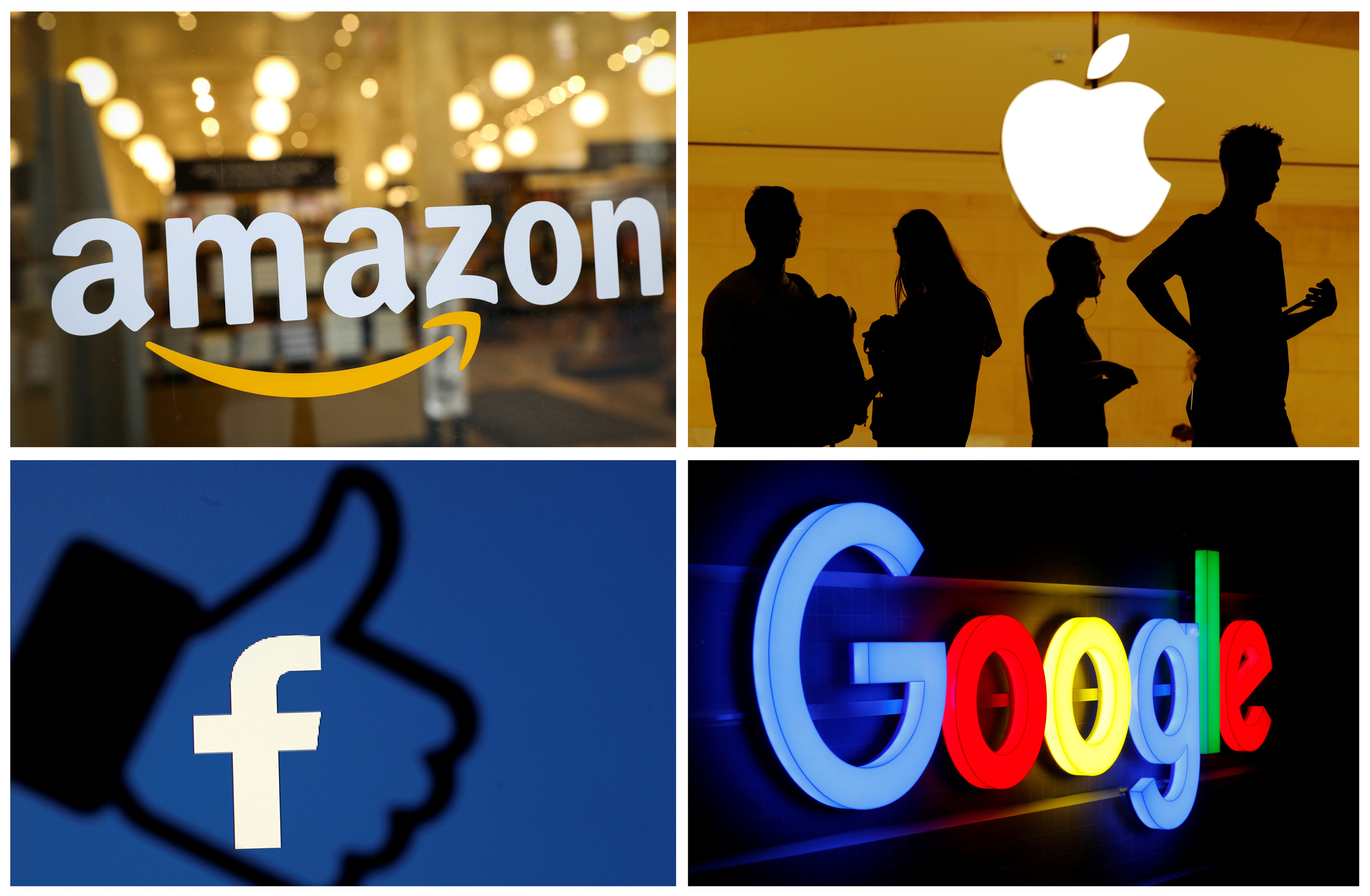 根據將達成的協議，包括谷歌(Google)、亞馬遜(Amazon)、臉書(Facebook)和蘋果(Apple)在內的全球型企業，未來將被課徵至少15%的企業稅。 (路透社/達志影像)