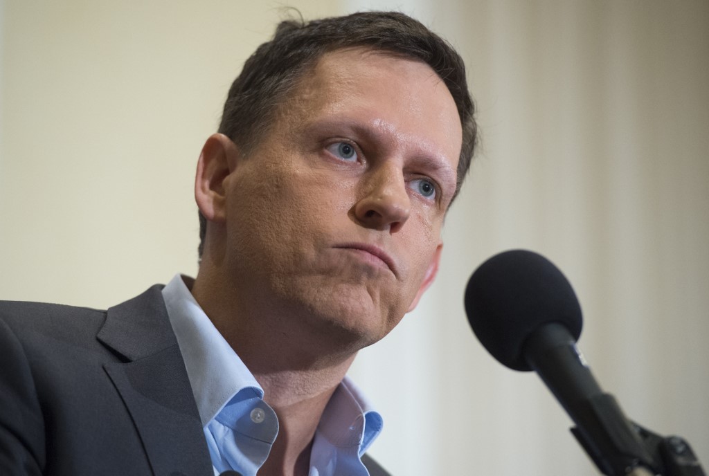 美國矽谷最知名的風險投資家之一、億萬富豪泰爾(Peter Thiel) (AFP)