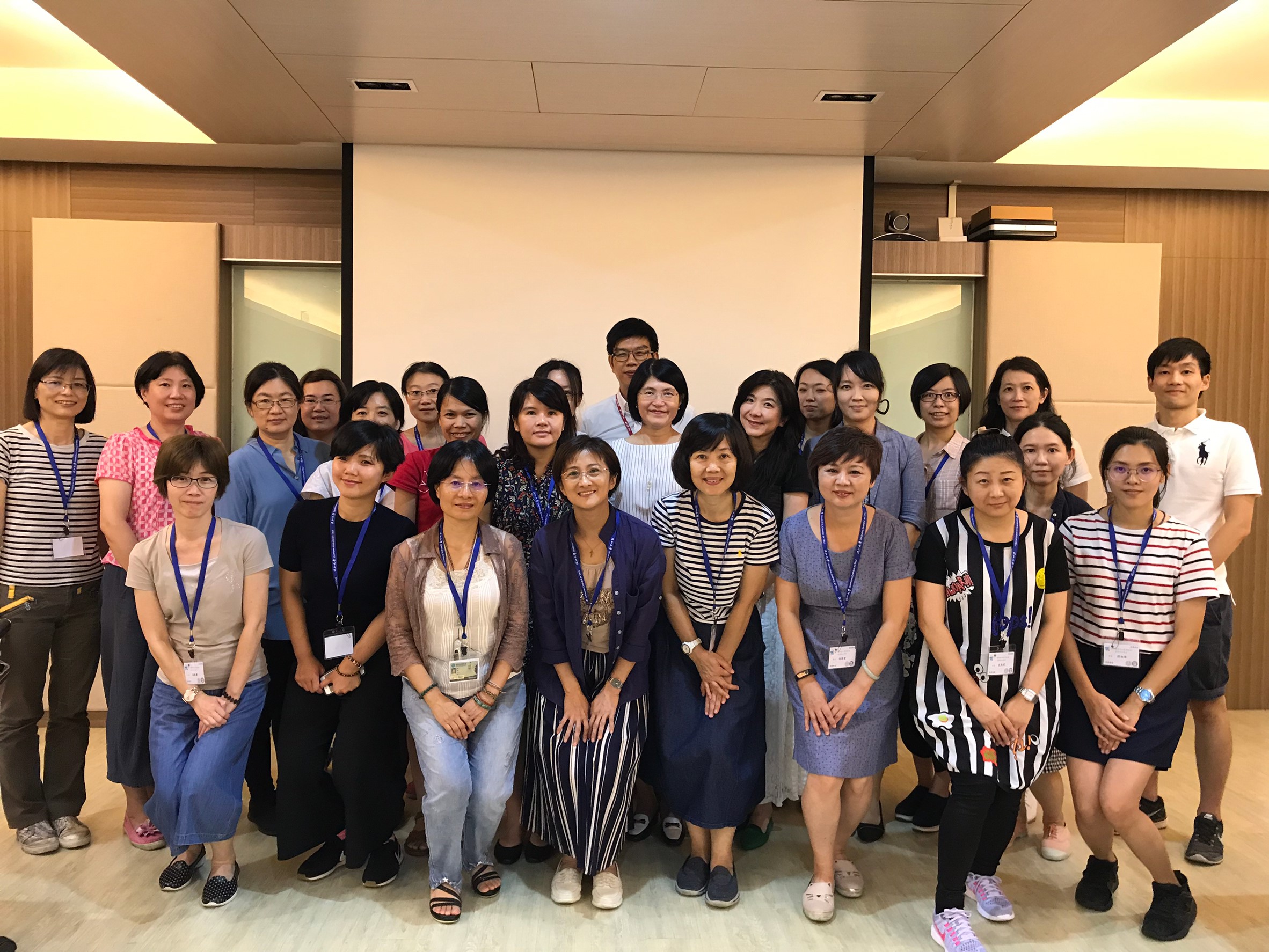 教育部首度舉辦「華語教學師資培訓班」，共有25名大學華語教師參加。(教育部提供)