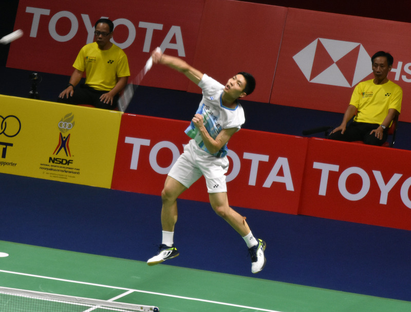 台灣羽球一哥周天成4日在泰國羽球公開賽男單決賽抱走冠軍。（資料照 / 中央社)