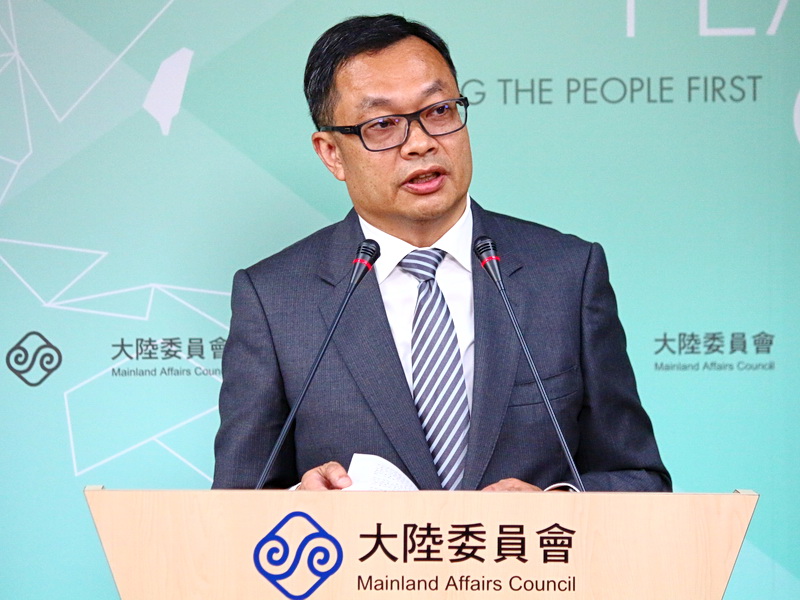 陸委會副主委陳明祺表示，台灣的民主機制運作成熟，台灣人民可以做出正確的一個決定。(資料照/王照坤 攝)