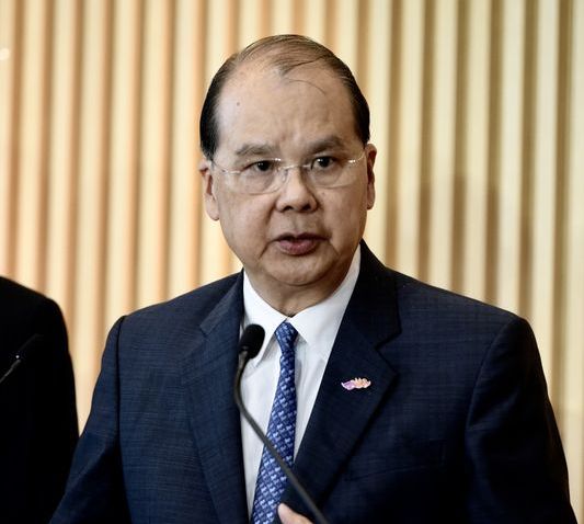 香港政務司司長張建宗。(資料照片/中通社)(圖：中央社)