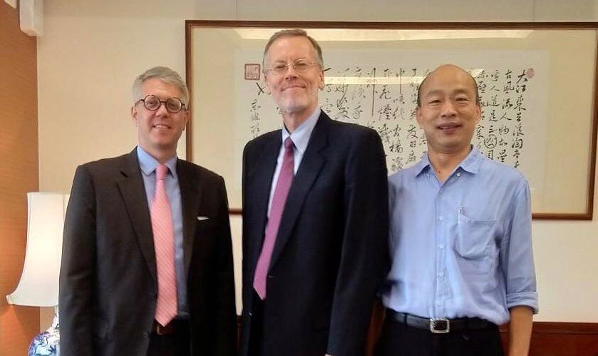 美國在台協會(AIT)處長酈英傑20日在高雄會見市長韓國瑜。 (圖:AIT)