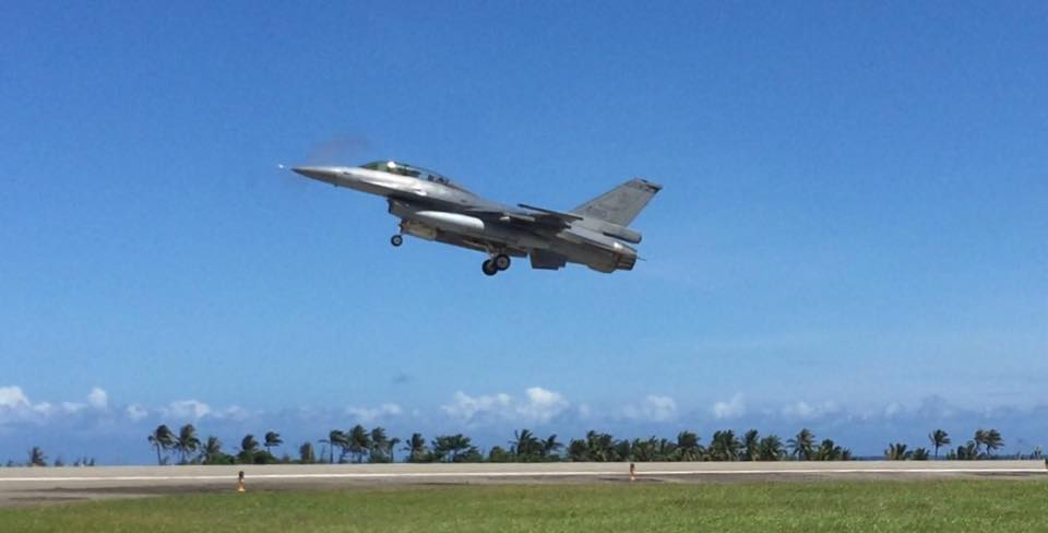 F-16戰機。(檔案照片/蕭照平攝）