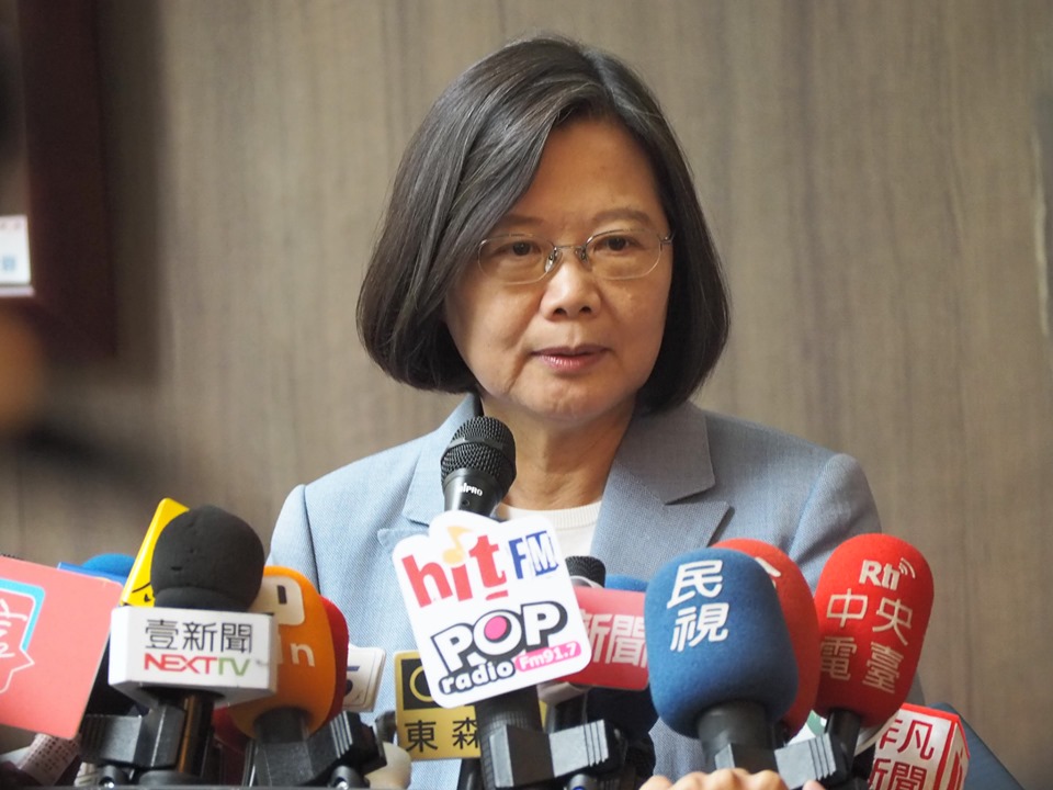 蔡英文總統受訪時提醒香港政府，逮捕或鎮壓不是解決問題的辦法，而是應該和人民對話，回應人民的期待。(資料照/蕭照平 攝)