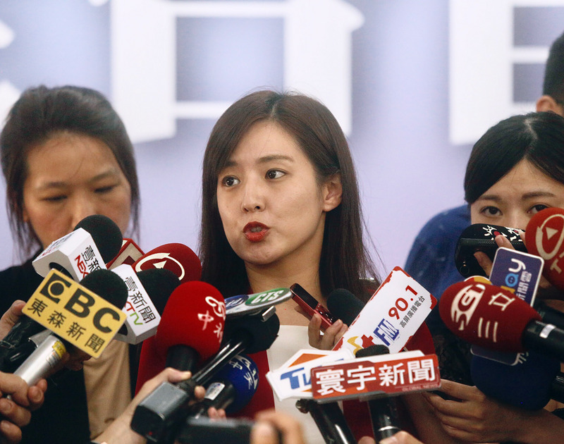 國民黨總統參選人韓國瑜競選總部發言人何庭歡。(圖:中央社檔案照片)