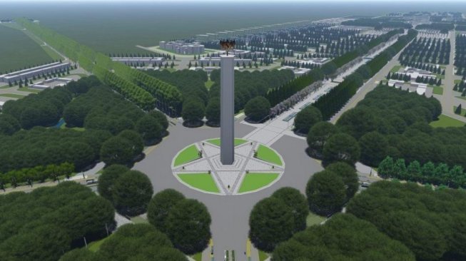印尼土地與空間規劃部長索夫雅恩22日表示，印尼新首都的地點將位在婆羅洲屬於印尼部分的東加里曼丹省。(圖取自推特)