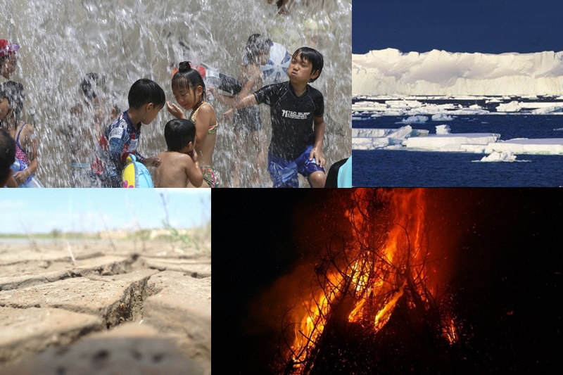 極端氣候導致地球暖化，造成對大自然的破壞與威脅，對人們生活的影響也漸趨嚴重。(資料照片/合成圖)