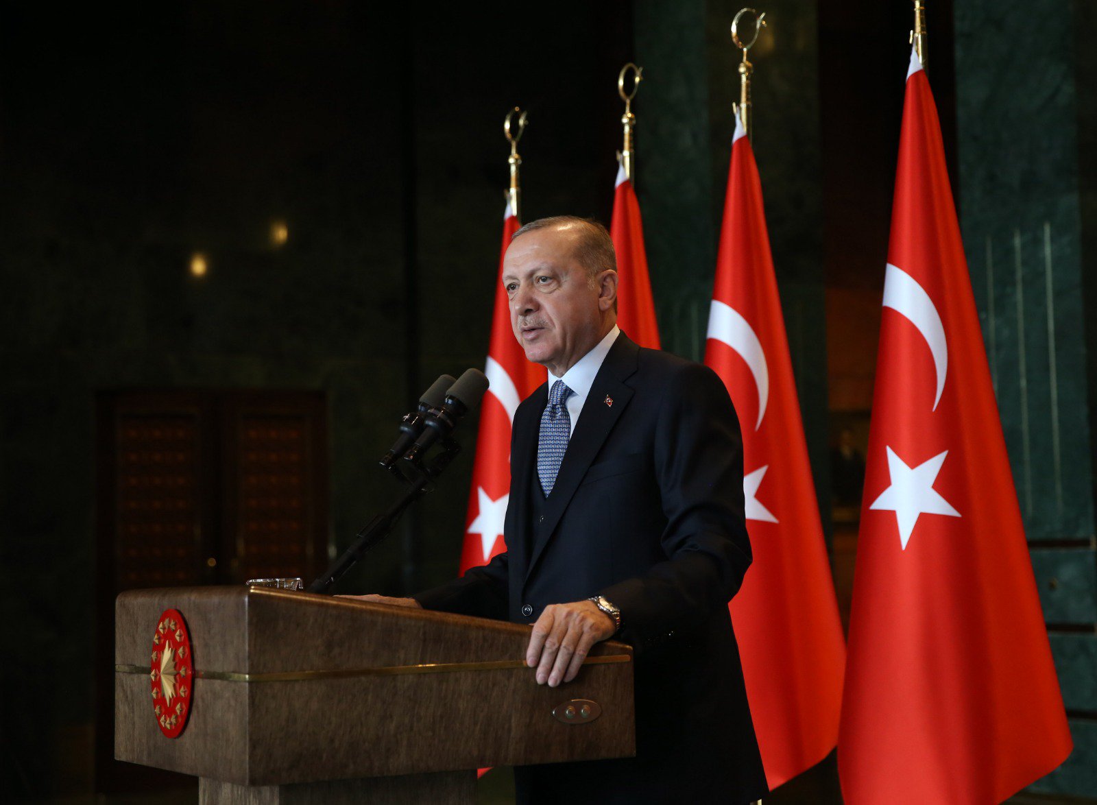 土耳其總統艾爾段宣布即將出兵敘利亞東北部。(圖：土耳其總統府)