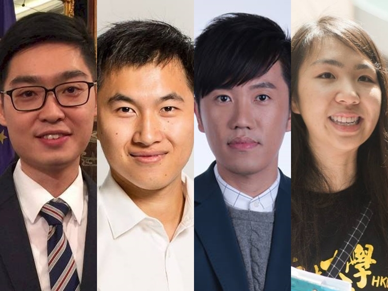 目前還有4名反送中領袖仍遭到警方拘押，包括香港民族黨前召集人陳浩天、民主派沙田區議員許銳宇、立法會議員鄭松泰，以及港大學生會前會長孫曉嵐。(合成圖)