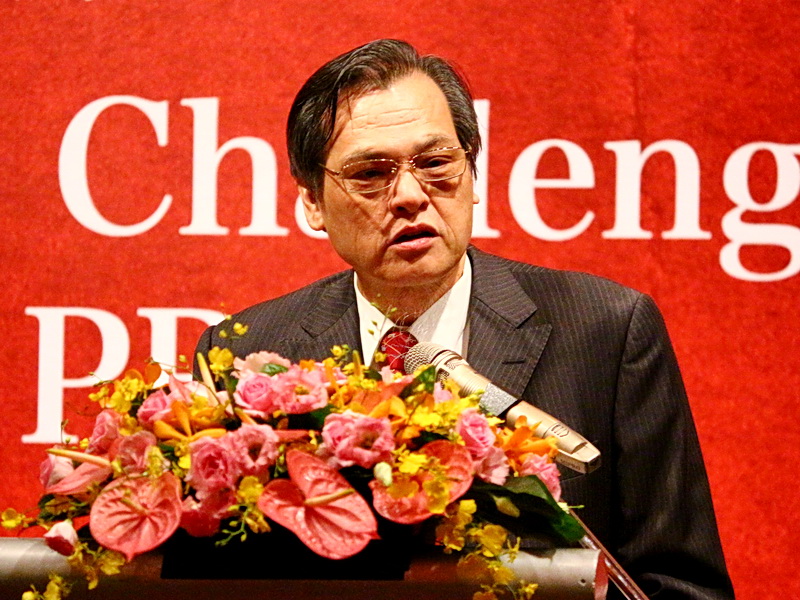 陸委會主委陳明通表示，2,300萬台灣人民永遠不會接受北京的一國兩制 (央廣記者王照坤 攝)