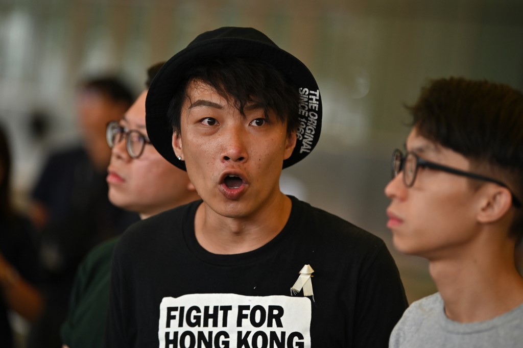 香港民間人權陣線召集人岑子杰。 (AFP)