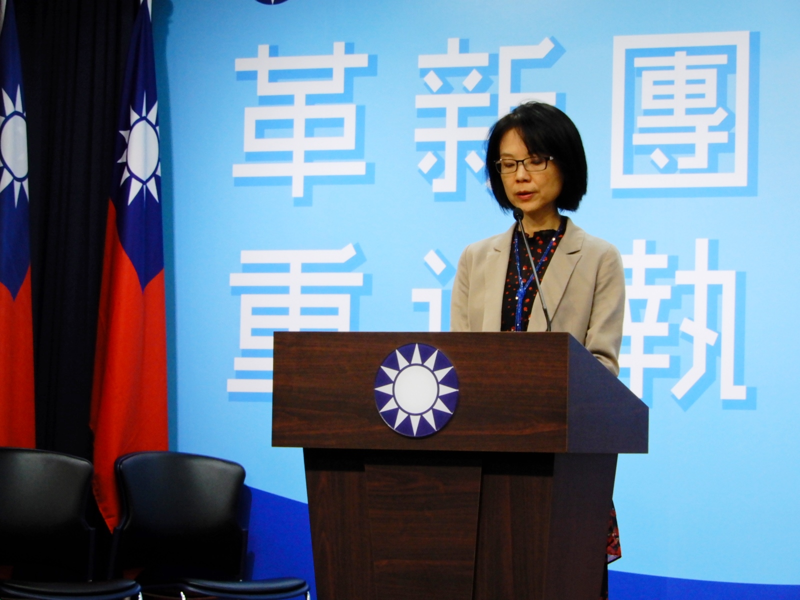 國民黨不分區名單13日揭曉，國民黨文傳會主委程美華(圖)表示，將著重專業與區域平衡並重。(劉品希 攝)