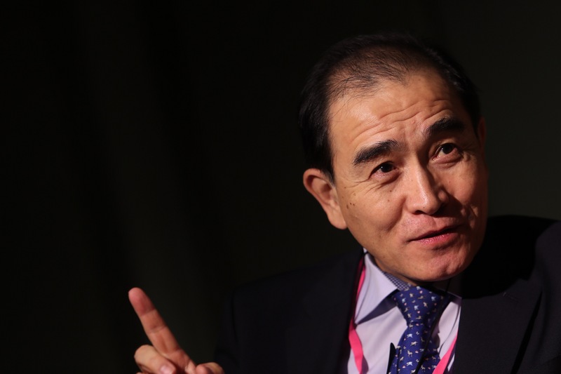 叛離北韓的前北韓高級外交官太永浩11日宣布，將代表南韓在野黨參加4月間的國會大選。(圖：中央社)