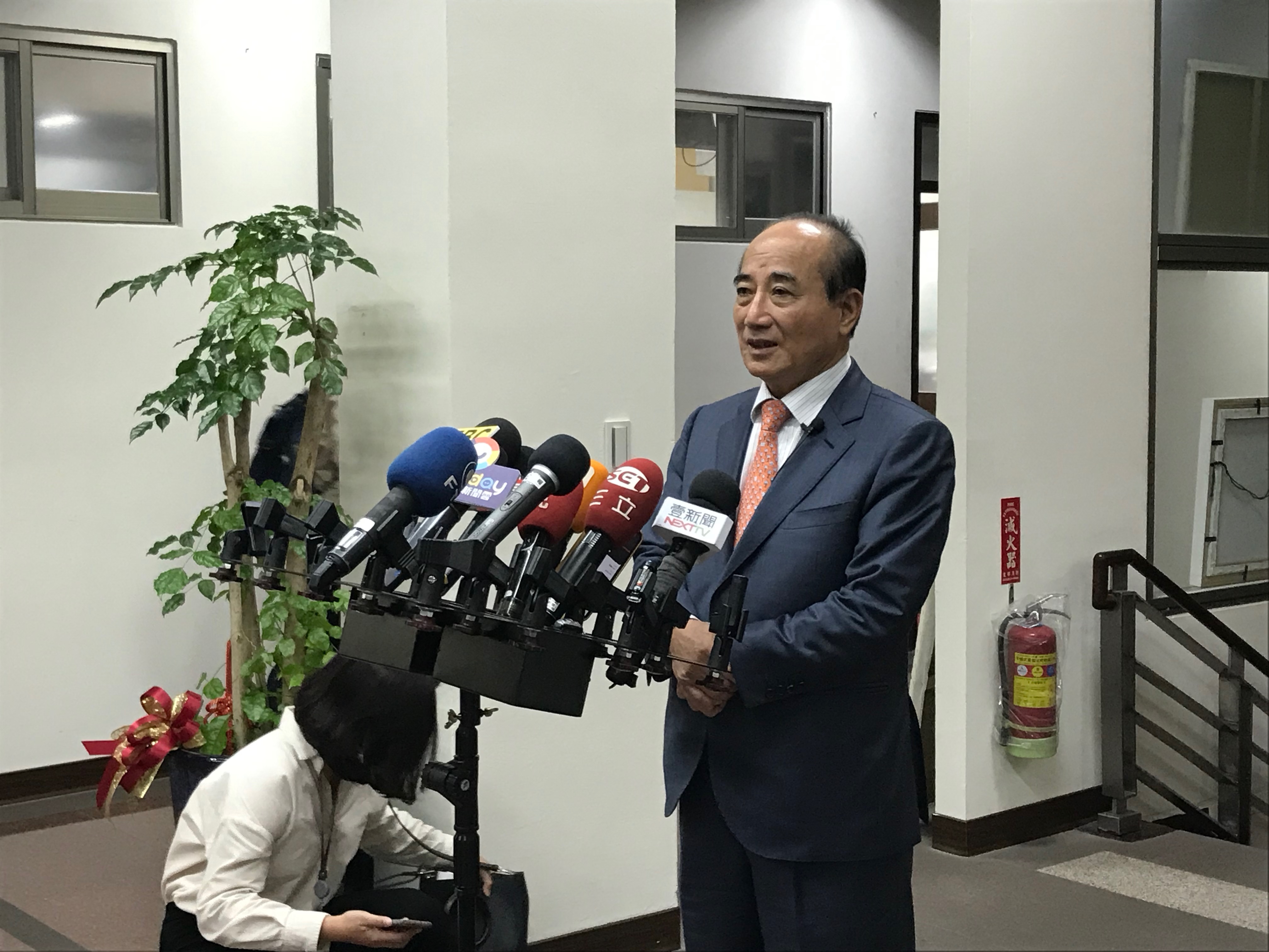 前立法院長王金平。(鄭舲攝)